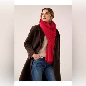 White+Warren cashmere scarf crimson